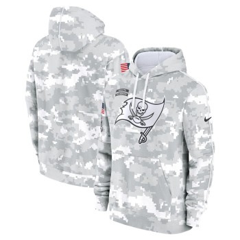 Men's Tampa Bay Buccaneers Arctic Camo 2024 Salute to Service Club Fleece Pullover Hoodie Men's Tampa Bay Buccaneers Arctic Camo 2024 Salute to Service Club Fleece Pullover Hoodie