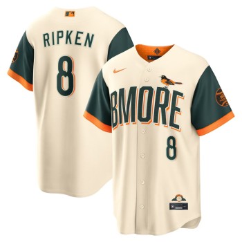Youth Baltimore Orioles #8 Cal Ripken Jr. Nike Natural 2026 City Connect Stadium Jersey Youth Baltimore Orioles #8 Cal Ripken Jr. Nike Natural 2026 City Connect Stadium Jersey