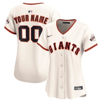 Women's San Francisco Giants Nike Cream Home Limited Custom Jersey Women's San Francisco Giants Nike Cream Home Limited Custom Jersey