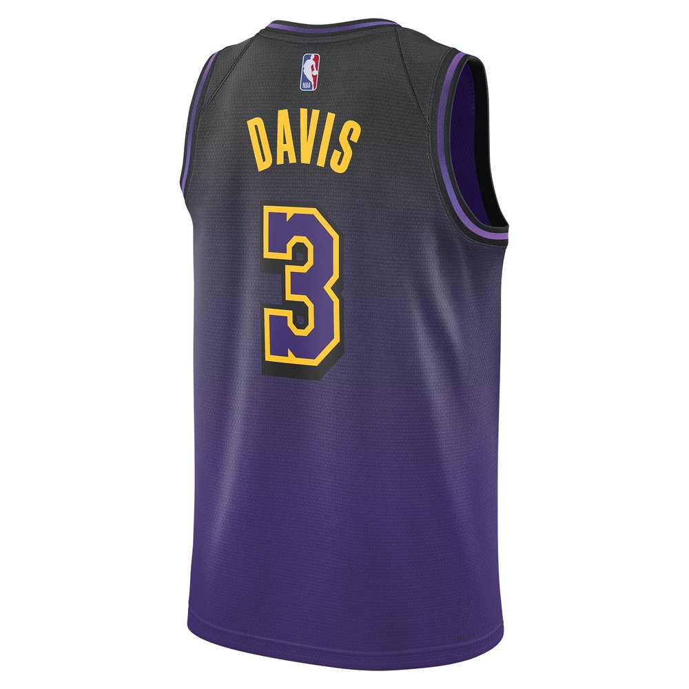 Unisex Los Angeles Lakers #3 Anthony Davis Purple 2024/25 Swingman Player City Edition Jersey