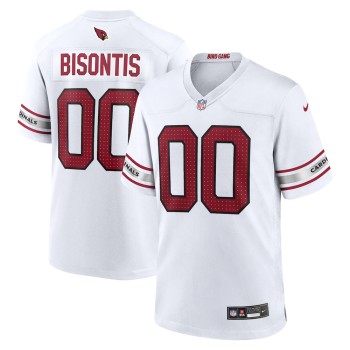 Men's Arizona Cardinals Chase Bisontis White 2026 NFL Draft Game Jersey Men's Arizona Cardinals Chase Bisontis White 2026 NFL Draft Game Jersey
