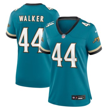 Women's Jacksonville Jaguars #44 Travon Walker Nike Teal Prowler Throwback Game Jersey Women's Jacksonville Jaguars #44 Travon Walker Nike Teal Prowler Throwback Game Jersey