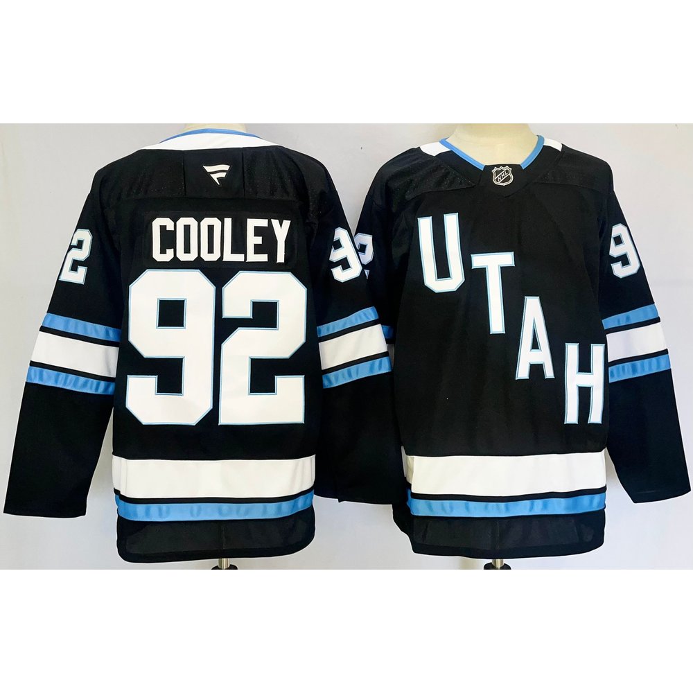 Youth Utah Mammoth #92 Logan Cooley Navy 2024-25 Stitched Jersey