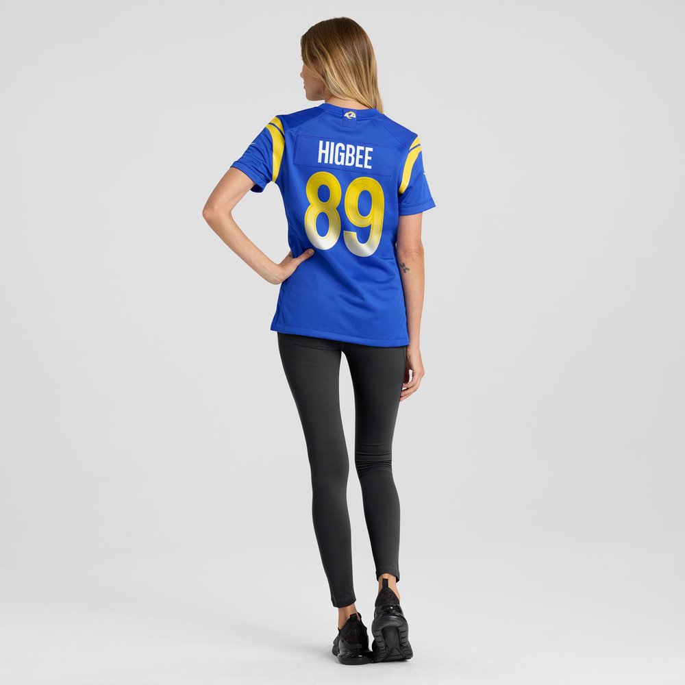 Women's Los Angeles Rams Tyler Higbee Royal Game Player Jersey Women's Los Angeles Rams Tyler Higbee Royal Game Player Jersey