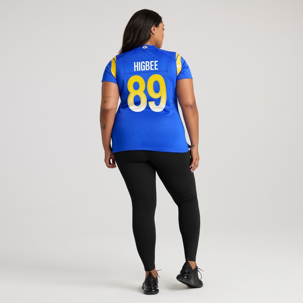 Women's Los Angeles Rams Tyler Higbee Royal Game Player Jersey Women's Los Angeles Rams Tyler Higbee Royal Game Player Jersey