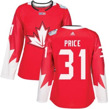 Team Canada #31 Carey Price Red 2016 World Cup Women's Stitched NHL Jersey Team Canada #31 Carey Price Red 2016 World Cup Women's Stitched NHL Jersey