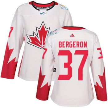 Team Canada #37 Patrice Bergeron White 2016 World Cup Women's Stitched NHL Jersey Team Canada #37 Patrice Bergeron White 2016 World Cup Women's Stitched NHL Jersey
