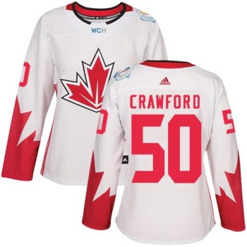 Team Canada #50 Corey Crawford White 2016 World Cup Women's Stitched NHL Jersey Team Canada #50 Corey Crawford White 2016 World Cup Women's Stitched NHL Jersey