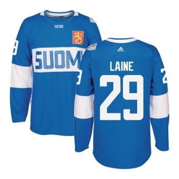 Team Finland #29 Patrik Laine Blue 2016 World Cup Stitched NHL Jersey Team Finland #29 Patrik Laine Blue 2016 World Cup Stitched NHL Jersey