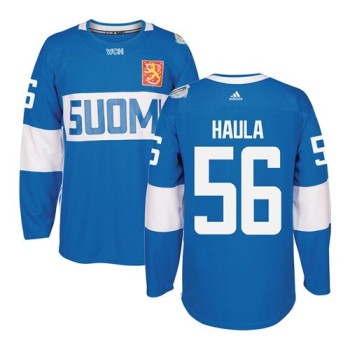Team Finland #56 Erik Haula Blue 2016 World Cup Stitched NHL Jersey Team Finland #56 Erik Haula Blue 2016 World Cup Stitched NHL Jersey