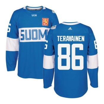 Team Finland #86 Teuvo Teravainen Blue 2016 World Cup Stitched NHL Jersey Team Finland #86 Teuvo Teravainen Blue 2016 World Cup Stitched NHL Jersey
