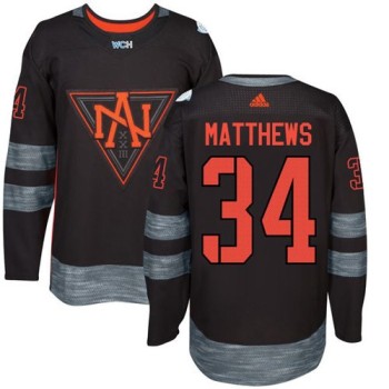 Team North America #34 Auston Matthews Black 2016 World Cup Stitched NHL Jersey Team North America #34 Auston Matthews Black 2016 World Cup Stitched NHL Jersey