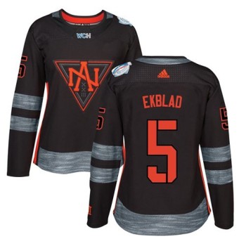 Team North America #5 Aaron Ekblad Black 2016 World Cup Women's Stitched NHL Jersey Team North America #5 Aaron Ekblad Black 2016 World Cup Women's Stitched NHL Jersey