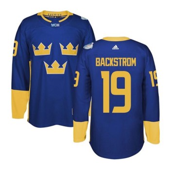 Team Sweden #19 Nicklas Backstrom Blue 2016 World Cup Stitched NHL Jersey Team Sweden #19 Nicklas Backstrom Blue 2016 World Cup Stitched NHL Jersey