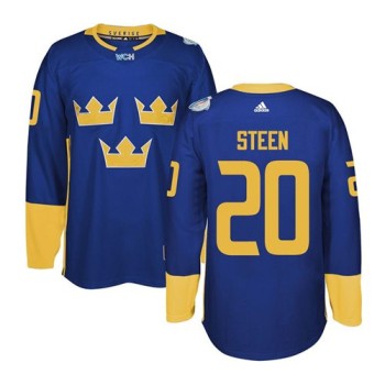 Team Sweden #20 Alexander Steen Blue 2016 World Cup Stitched NHL Jersey Team Sweden #20 Alexander Steen Blue 2016 World Cup Stitched NHL Jersey