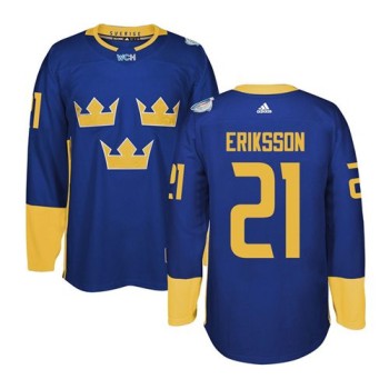Team Sweden #21 Loui Eriksson Blue 2016 World Cup Stitched NHL Jersey Team Sweden #21 Loui Eriksson Blue 2016 World Cup Stitched NHL Jersey