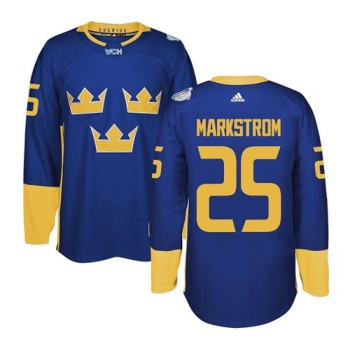 Team Sweden #25 Jacob Markstrom Blue 2016 World Cup Stitched NHL Jersey Team Sweden #25 Jacob Markstrom Blue 2016 World Cup Stitched NHL Jersey