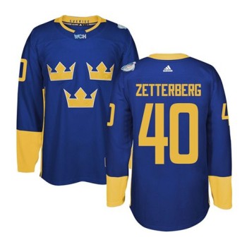 Team Sweden #40 Henrik Zetterberg Blue 2016 World Cup Stitched NHL Jersey Team Sweden #40 Henrik Zetterberg Blue 2016 World Cup Stitched NHL Jersey