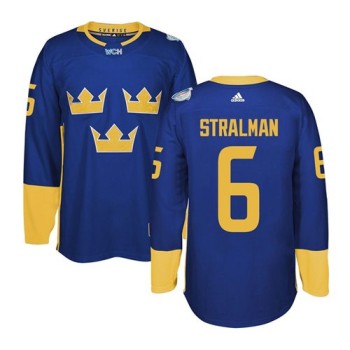 Team Sweden #6 Anton Stralman Blue 2016 World Cup Stitched NHL Jersey Team Sweden #6 Anton Stralman Blue 2016 World Cup Stitched NHL Jersey