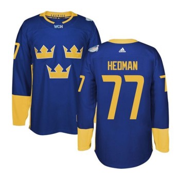 Team Sweden #77 Victor Hedman Blue 2016 World Cup Stitched NHL Jersey Team Sweden #77 Victor Hedman Blue 2016 World Cup Stitched NHL Jersey
