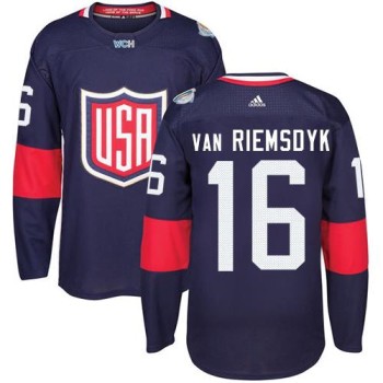 Team USA #16 James van Riemsdyk Navy Blue 2016 World Cup Stitched NHL Jersey Team USA #16 James van Riemsdyk Navy Blue 2016 World Cup Stitched NHL Jersey