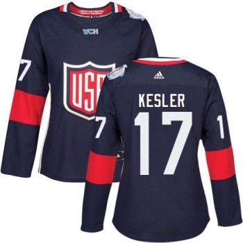 Team USA #17 Ryan Kesler Navy Blue 2016 World Cup Women's Stitched NHL Jersey Team USA #17 Ryan Kesler Navy Blue 2016 World Cup Women's Stitched NHL Jersey