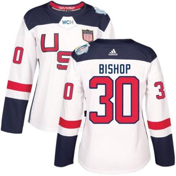 Team USA #30 Ben Bishop White 2016 World Cup Women's Stitched NHL Jersey Team USA #30 Ben Bishop White 2016 World Cup Women's Stitched NHL Jersey