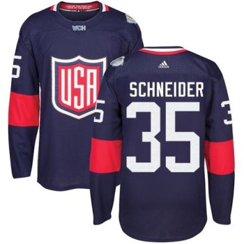 Team USA #35 Cory Schneider Navy Blue 2016 World Cup Stitched Youth NHL Jersey Team USA #35 Cory Schneider Navy Blue 2016 World Cup Stitched Youth NHL Jersey