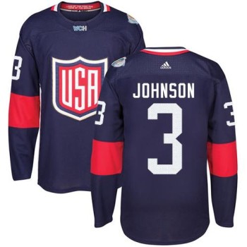 Team USA #3 Jack Johnson Navy Blue 2016 World Cup Stitched NHL Jersey Team USA #3 Jack Johnson Navy Blue 2016 World Cup Stitched NHL Jersey