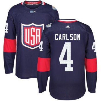 Team USA #4 John Carlson Navy Blue 2016 World Cup Stitched NHL Jersey Team USA #4 John Carlson Navy Blue 2016 World Cup Stitched NHL Jersey