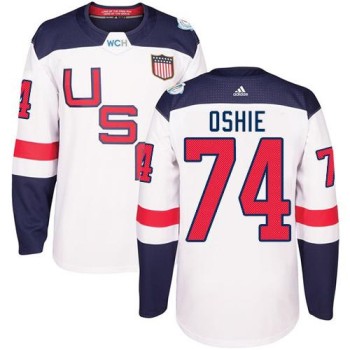 Team USA #74 T. J. Oshie White 2016 World Cup Stitched NHL Jersey Team USA #74 T. J. Oshie White 2016 World Cup Stitched NHL Jersey