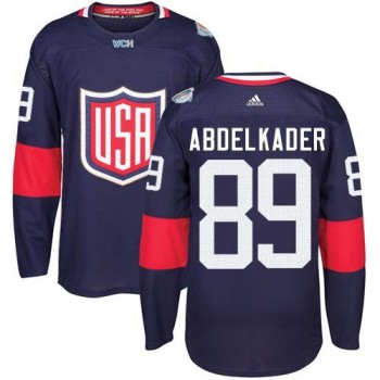 Team USA #89 Justin Abdelkader Navy Blue 2016 World Cup Stitched NHL Jersey Team USA #89 Justin Abdelkader Navy Blue 2016 World Cup Stitched NHL Jersey