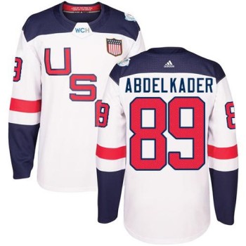 Team USA #89 Justin Abdelkader White 2016 World Cup Stitched NHL Jersey Team USA #89 Justin Abdelkader White 2016 World Cup Stitched NHL Jersey