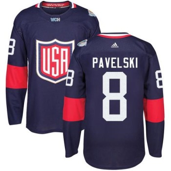 Team USA #8 Joe Pavelski Navy Blue 2016 World Cup Stitched NHL Jersey Team USA #8 Joe Pavelski Navy Blue 2016 World Cup Stitched NHL Jersey