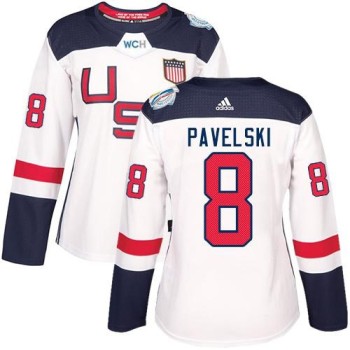 Team USA #8 Joe Pavelski White 2016 World Cup Women's Stitched NHL Jersey Team USA #8 Joe Pavelski White 2016 World Cup Women's Stitched NHL Jersey