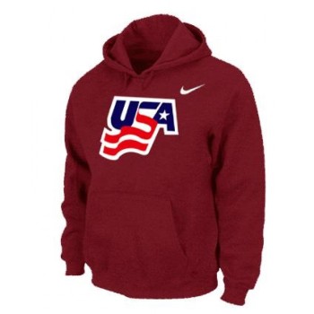 Team USA Graphic Legend Performance Pullover NHL Hoodie Red Team USA Graphic Legend Performance Pullover NHL Hoodie Red