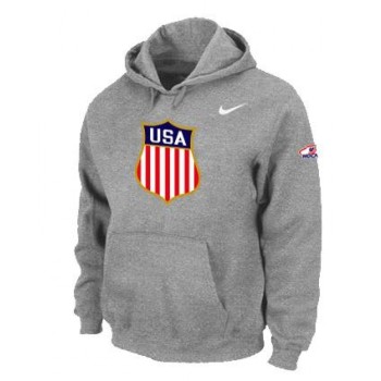 Team USA Hockey Winter Olympics KO Pullover Performance NHL Hoodie Light Grey Team USA Hockey Winter Olympics KO Pullover Performance NHL Hoodie Light Grey