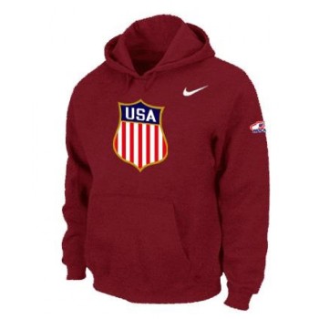 Team USA Hockey Winter Olympics KO Pullover Performance NHL Hoodie Red Team USA Hockey Winter Olympics KO Pullover Performance NHL Hoodie Red
