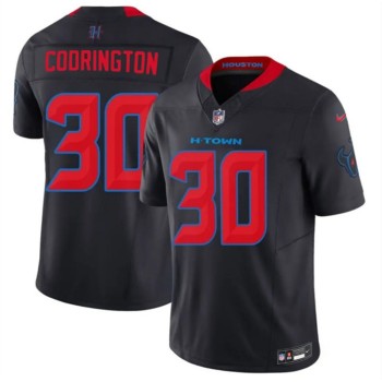 Men's Houston Texans #30 Brandon Codrington Navy 2nd Alternate F.U.S.E. Vapor Limited Stitched Football Jersey