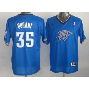 Thunder #35 Kevin Durant Blue 2013 Christmas Day Swingman Stitched NBA Jersey