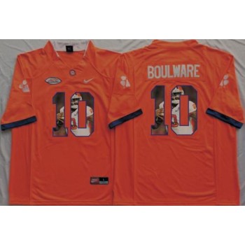 Tigers #10 Ben Boulware Orange Player Fashion Stitched NCAA Jersey Tigers #10 Ben Boulware Orange Player Fashion Stitched NCAA Jersey