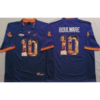 Tigers #10 Ben Boulware Purple Player Fashion Stitched NCAA Jersey Tigers #10 Ben Boulware Purple Player Fashion Stitched NCAA Jersey