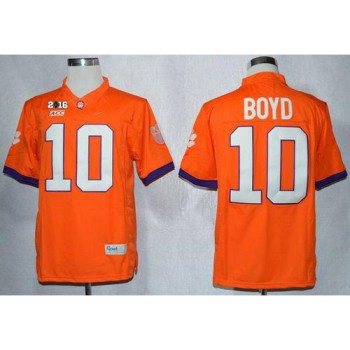 Tigers #10 Tajh Boyd Orange Limited 2016 College Football Playoff National Championship Patch Stitched NCAA Jersey Tigers #10 Tajh Boyd Orange Limited 2016 College Football Playoff National Championship Patch Stitched NCAA Jersey