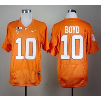 Tigers #10 Tajh Boyd Orange Pro Combat 2016 College Football Playoff National Championship Patch Stitched NCAA Jersey Tigers #10 Tajh Boyd Orange Pro Combat 2016 College Football Playoff National Championship Patch Stitched NCAA Jersey