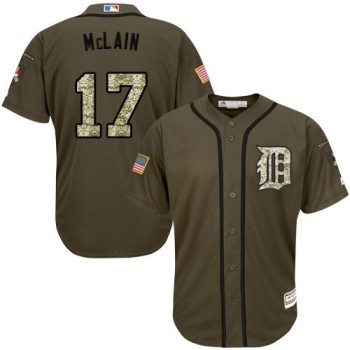 Tigers #17 Denny McLain Green Salute to Service Stitched MLB Jersey Tigers #17 Denny McLain Green Salute to Service Stitched MLB Jersey