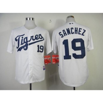 Tigers #19 Anibal Sanchez White 