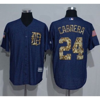 Tigers #24 Miguel Cabrera Denim Blue Salute to Service Stitched MLB Jersey Tigers #24 Miguel Cabrera Denim Blue Salute to Service Stitched MLB Jersey