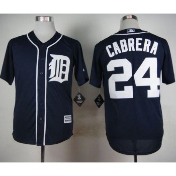 Tigers #24 Miguel Cabrera Navy Blue Cool Base Stitched MLB Jersey Tigers #24 Miguel Cabrera Navy Blue Cool Base Stitched MLB Jersey