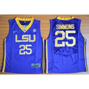 Tigers #25 Ben Simmons Purple Basketball Stitched Youth NCAA Jersey Tigers #25 Ben Simmons Purple Basketball Stitched Youth NCAA Jersey