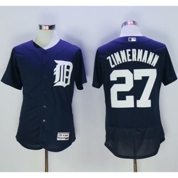 Tigers #27 Jordan Zimmermann Navy Blue Flexbase Authentic Collection Stitched MLB Jersey Tigers #27 Jordan Zimmermann Navy Blue Flexbase Authentic Collection Stitched MLB Jersey
